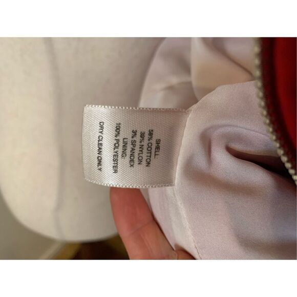 White House black market red styling ruffles size 4 - Picture 7 of 7